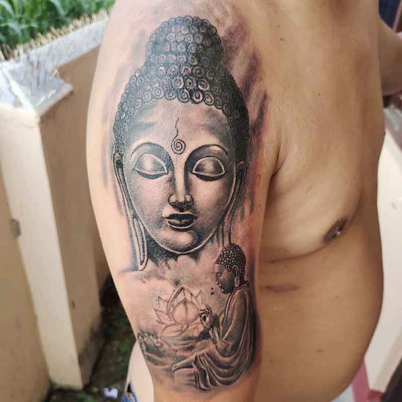 Lotus Buddha Tattoo 2