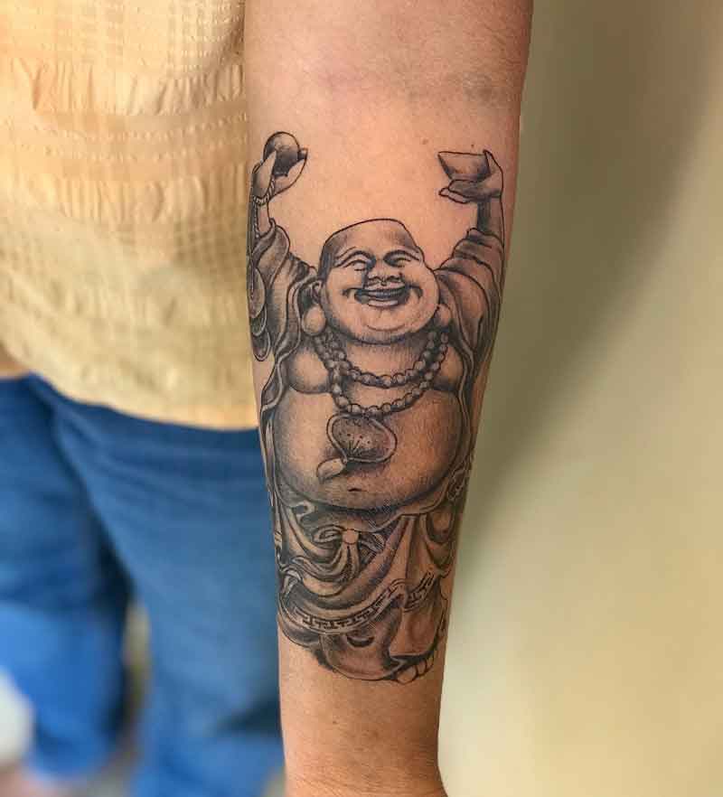 Lucky Buddha Tattoo 2