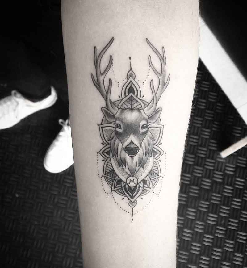 Mandala Deer Tattoo 2