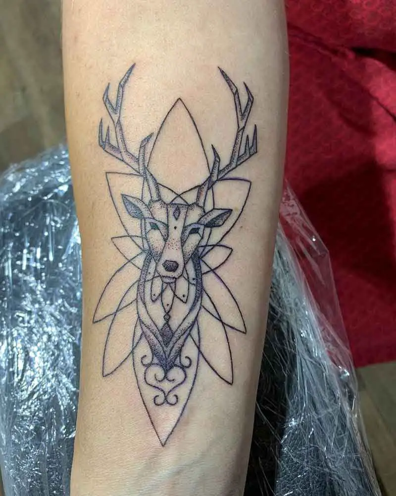 Mandala Deer Tattoo 3
