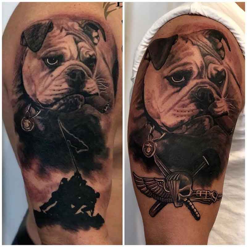 Marine Corps Devil Dog Tattoo 3