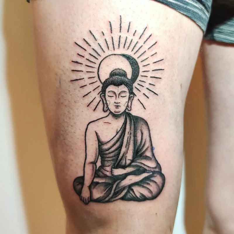 Meditating Buddha Tattoo 3