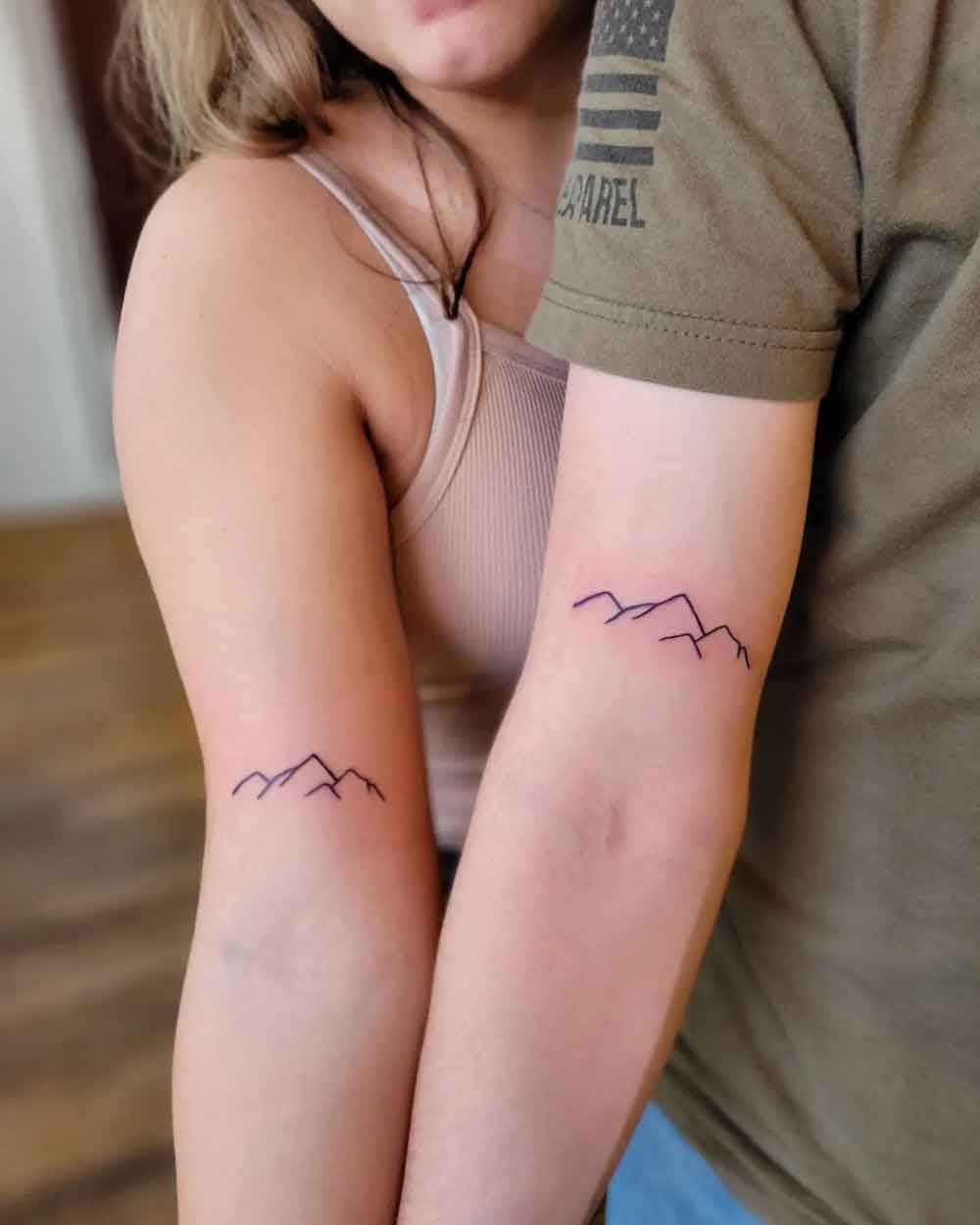 Minimal Mountain Tattoo 2