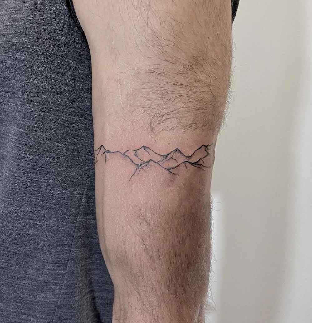 Minimal Mountain Tattoo 3