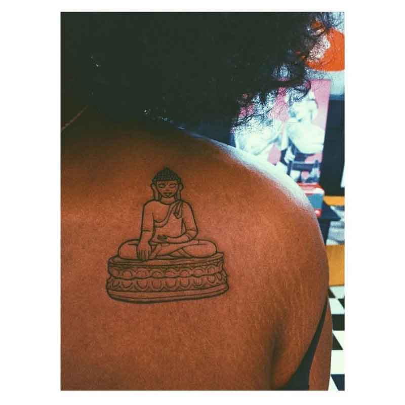 Minimalist Buddha Tattoo 2