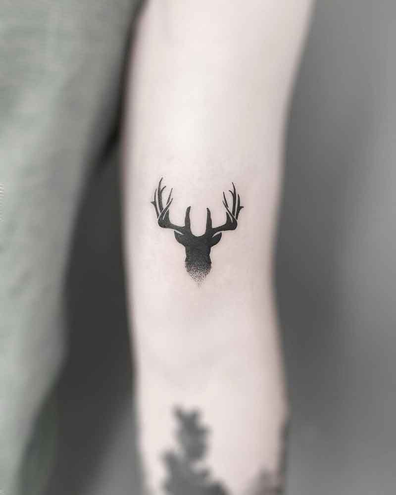 Minimalist Deer Tattoo 1