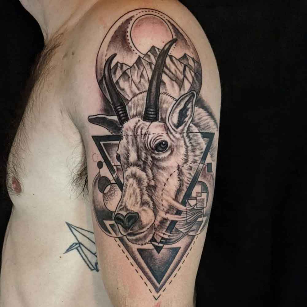 Mountain Goat Tattoo 1