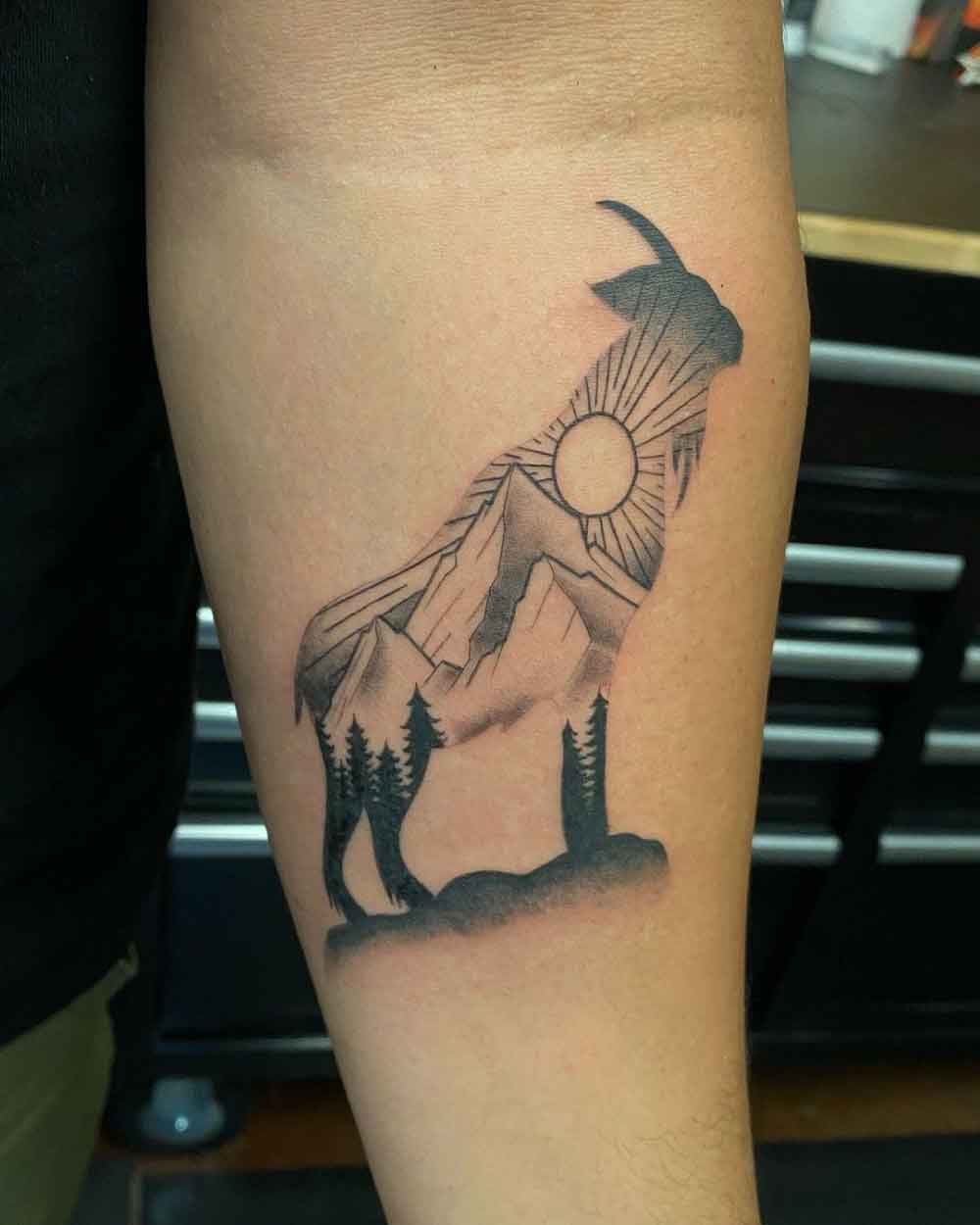 Mountain Goat Tattoo 3