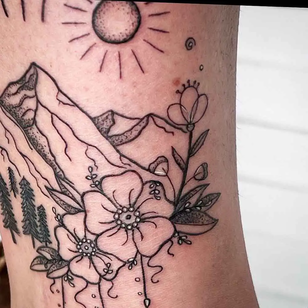 Mountain Laurel Tattoo 1