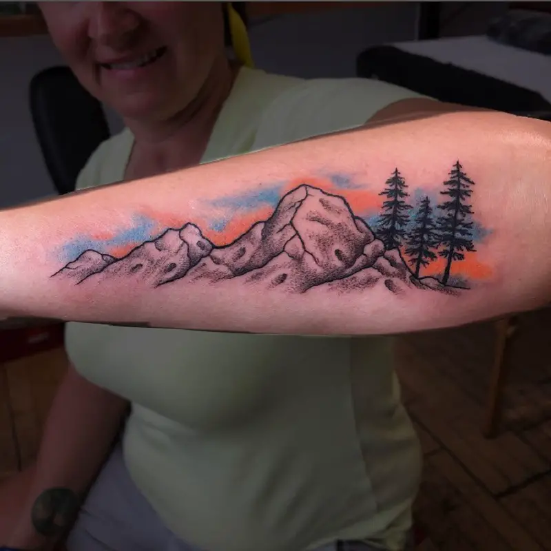 Mountain Nature Tattoos 1