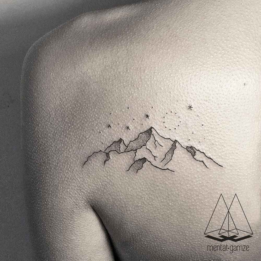Mountain Range Tattoo 3