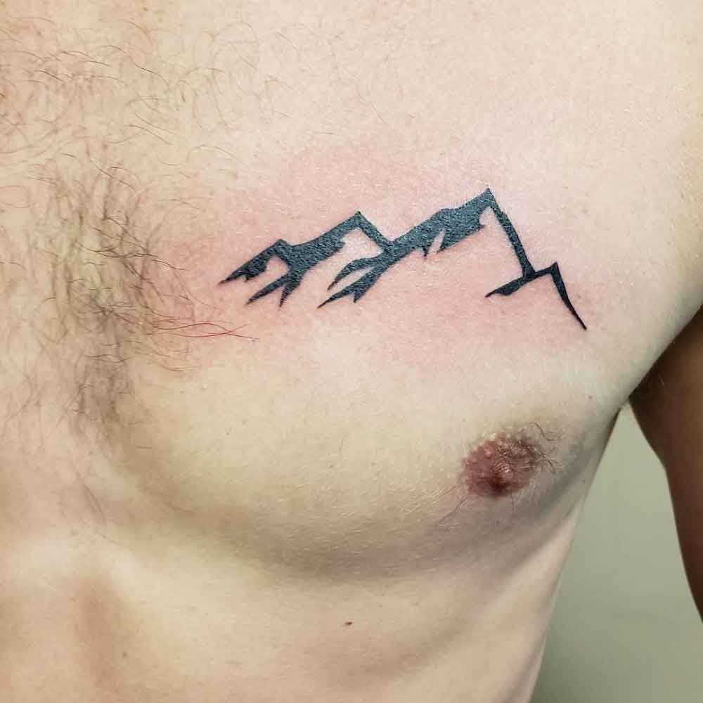 Mountain Silhouette Tattoo 3