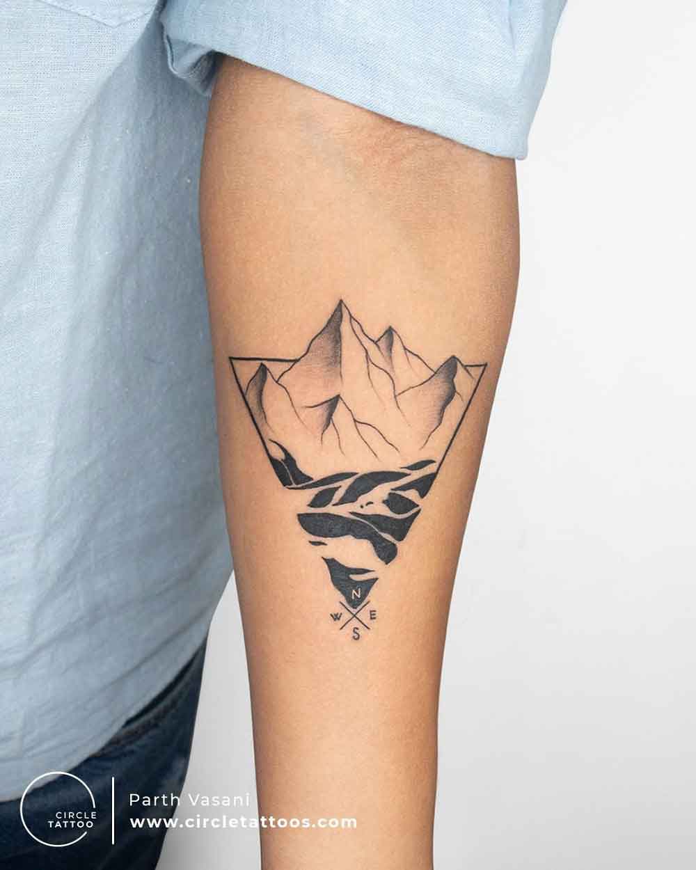 Mountain Tattoo Arm 2