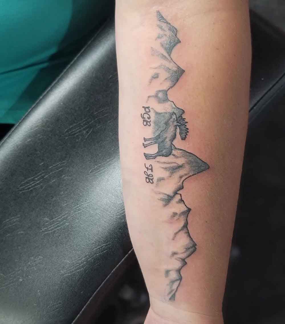 Mountain Tattoo Arm 3