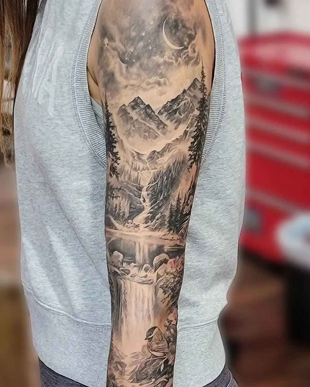 Mountain Tattoo Sleeve 2