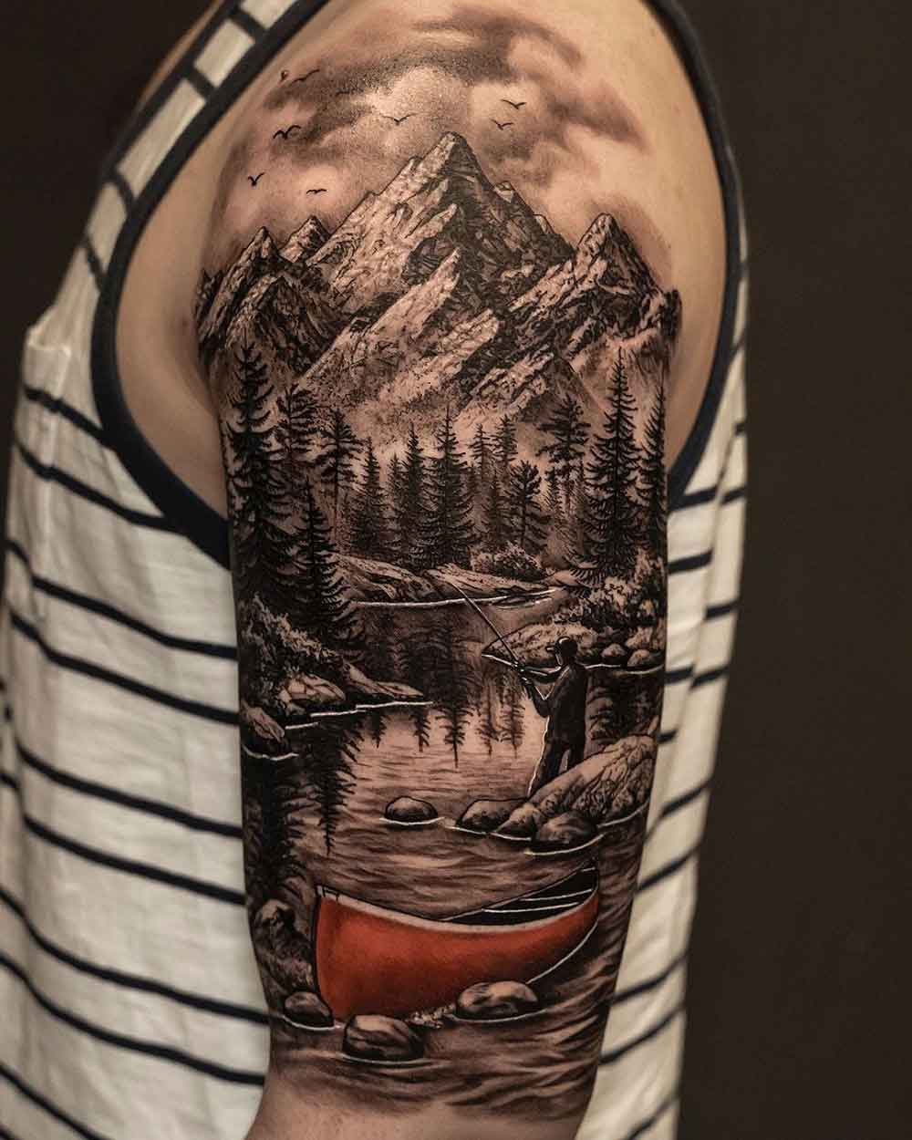 Mountain Tattoo Sleeve 3