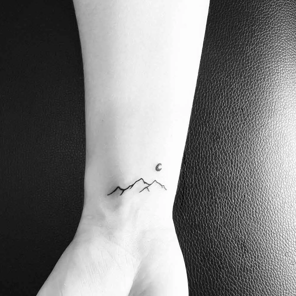 Mountain Wrist Tattoo 1