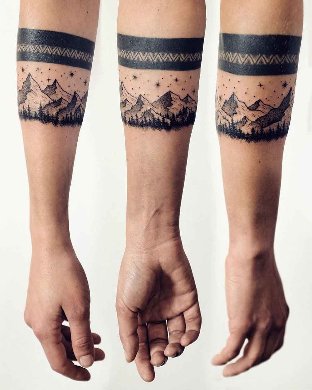Mountain Wrist Tattoo 2