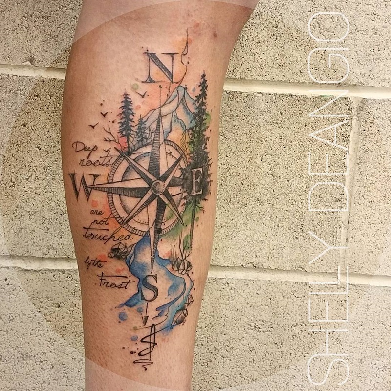 Nature Compass Tattoo 1