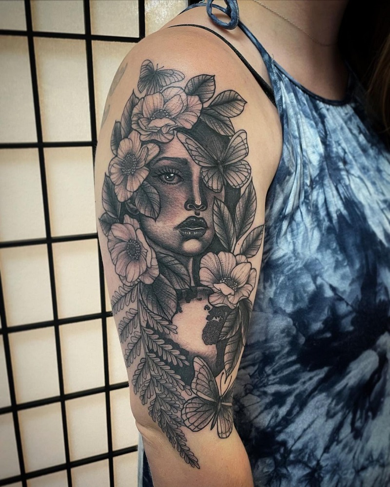 Nature Goddess Tattoo 2