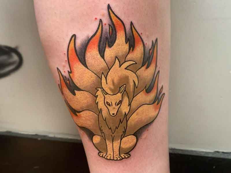 Ninetales Pokemon Tattoo 2