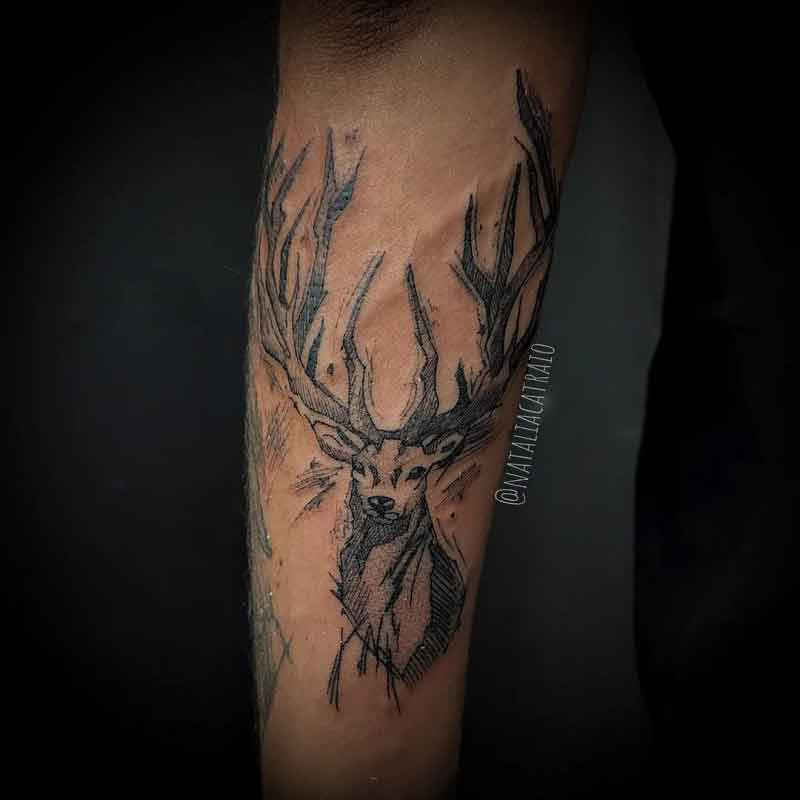 Nordic Deer Tattoo 1