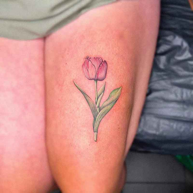 Peony Bud Tattoo 2