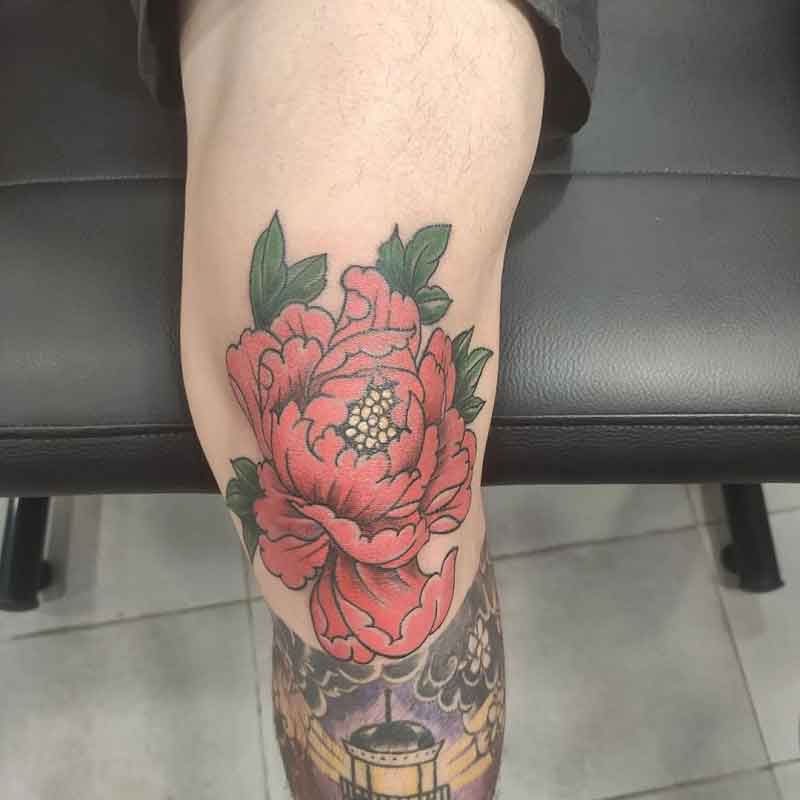 What was your most painful tattoo briandocktattoo finishing up a knee  peony for tough as nails saltyculo  Instagram