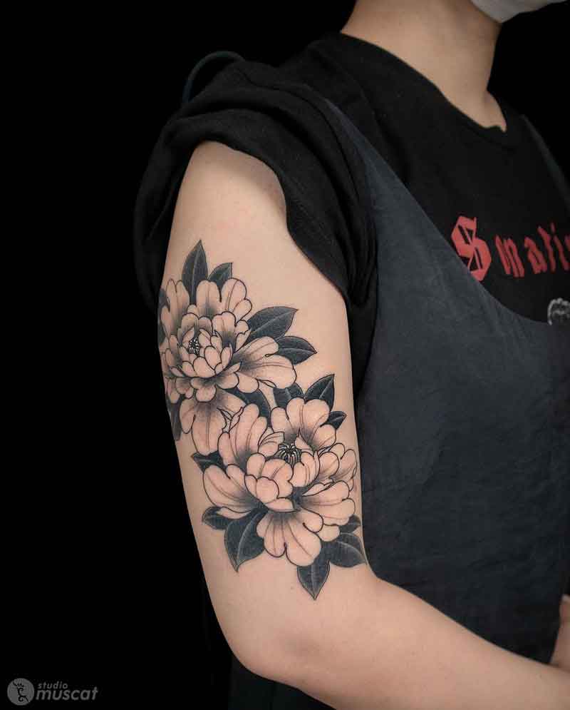 Peony Flower Tattoo 3