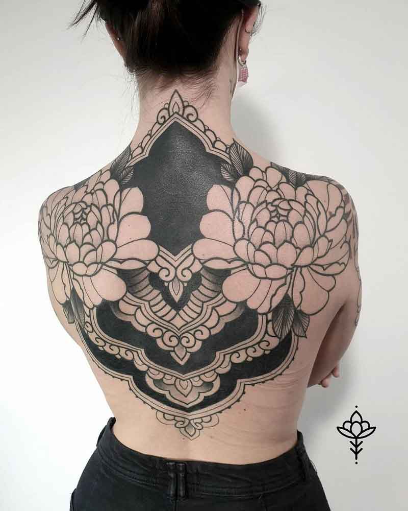 Peony Ornamental Tattoo 2