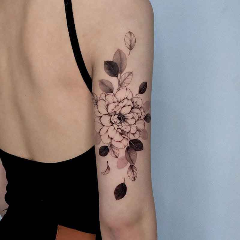 Peony Tattoo Design 3