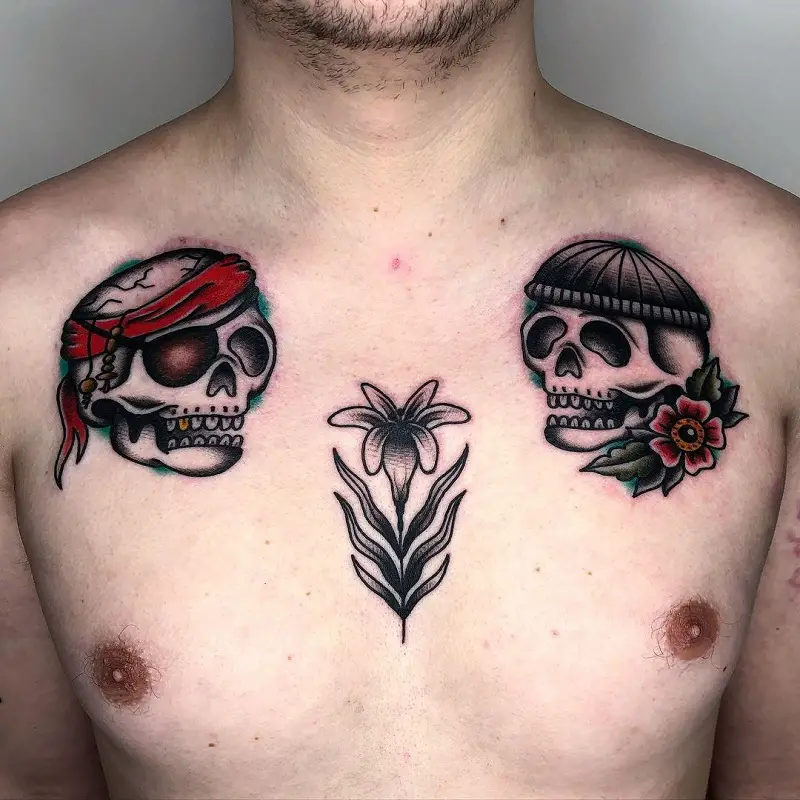 Pirate Chest Tattoo 1