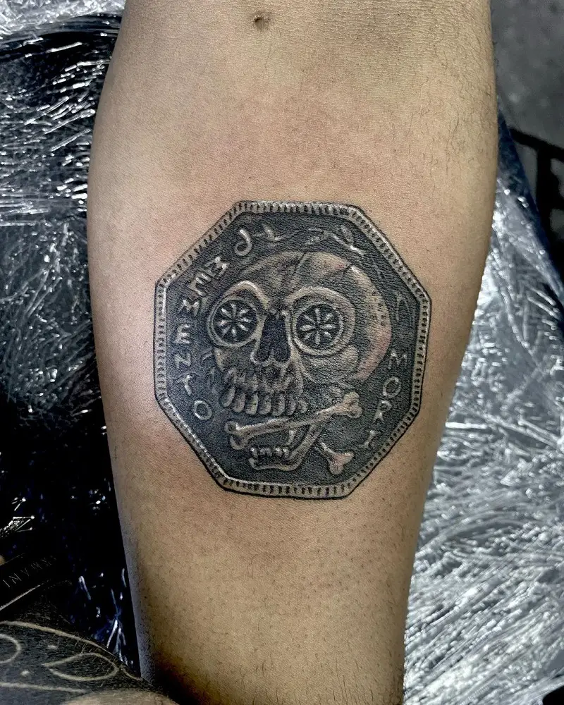 Pirate Coin Tattoo 2