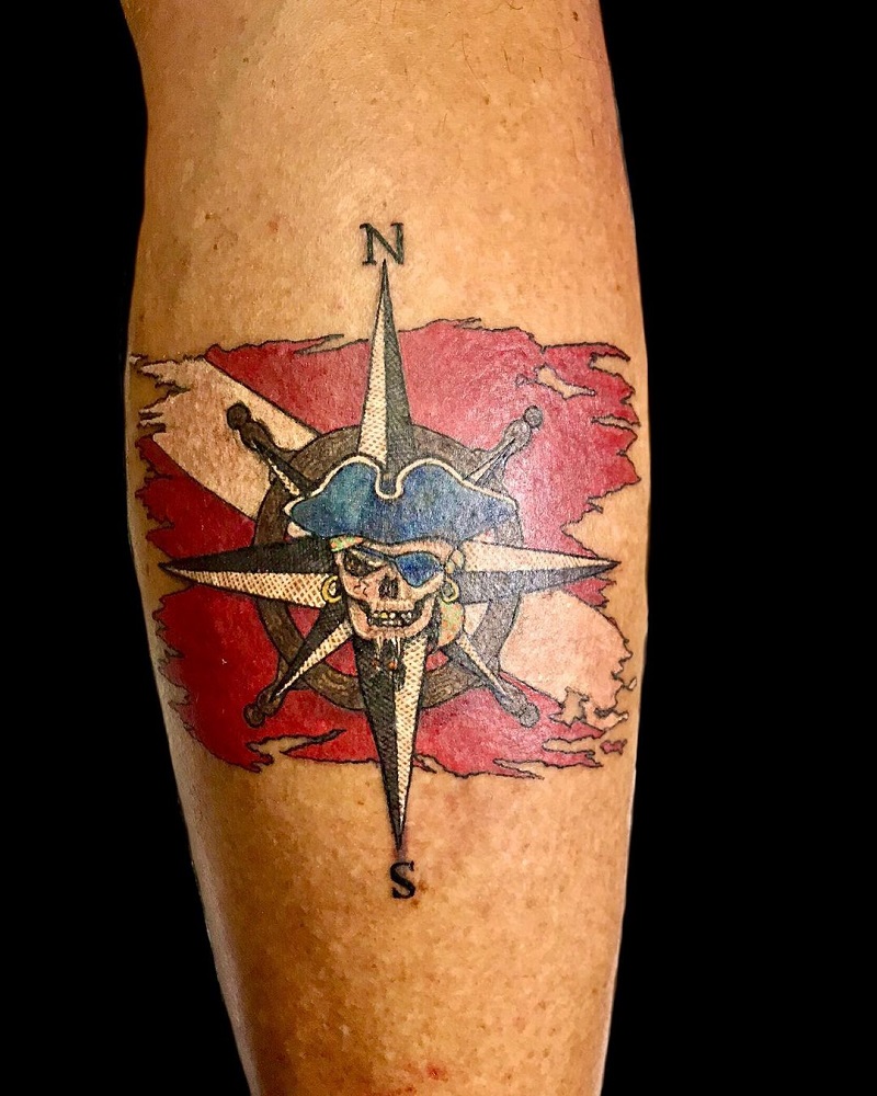 Pirate Compass Tattoo 2