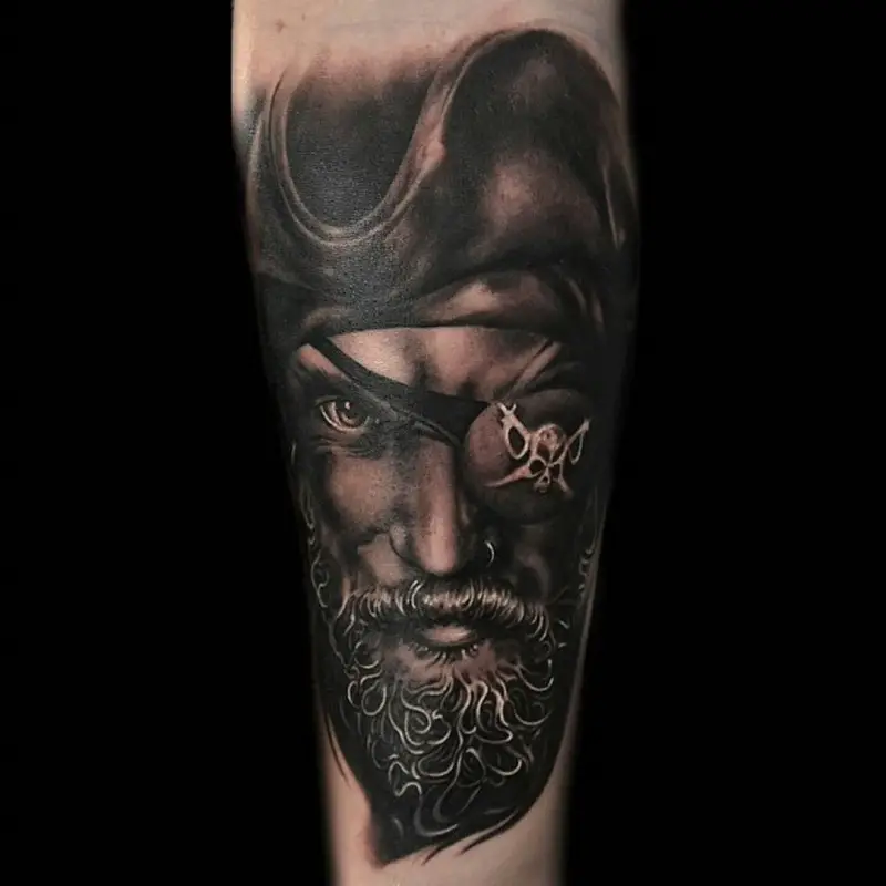 Pirate Face Tattoo 1