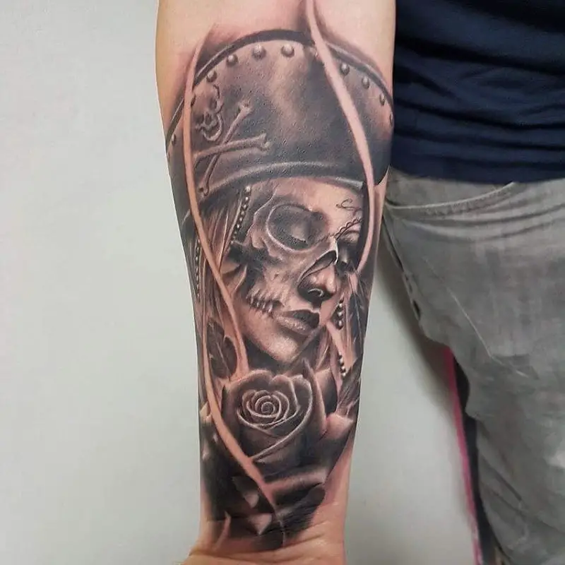 Pirate Face Tattoo 2