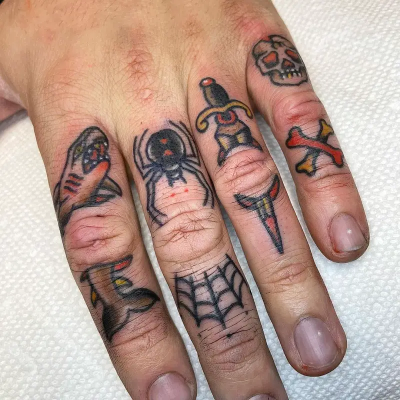 Pirate Finger Tattoo 3