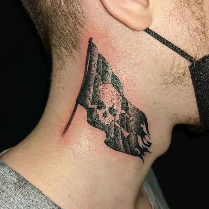 simple pirate flag tattoos