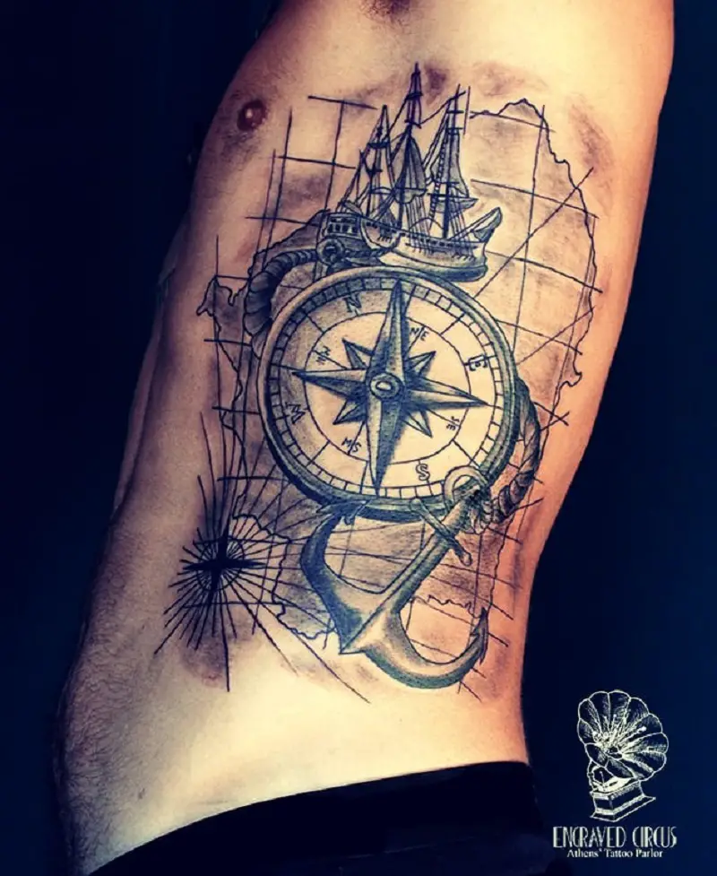 Pirate Map Tattoo 1