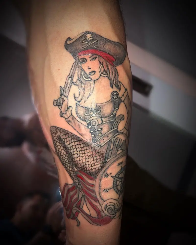 Pirate Mermaid Tattoo 1