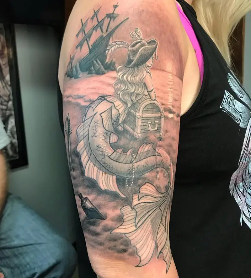 Pirate Mermaid Tattoo 2