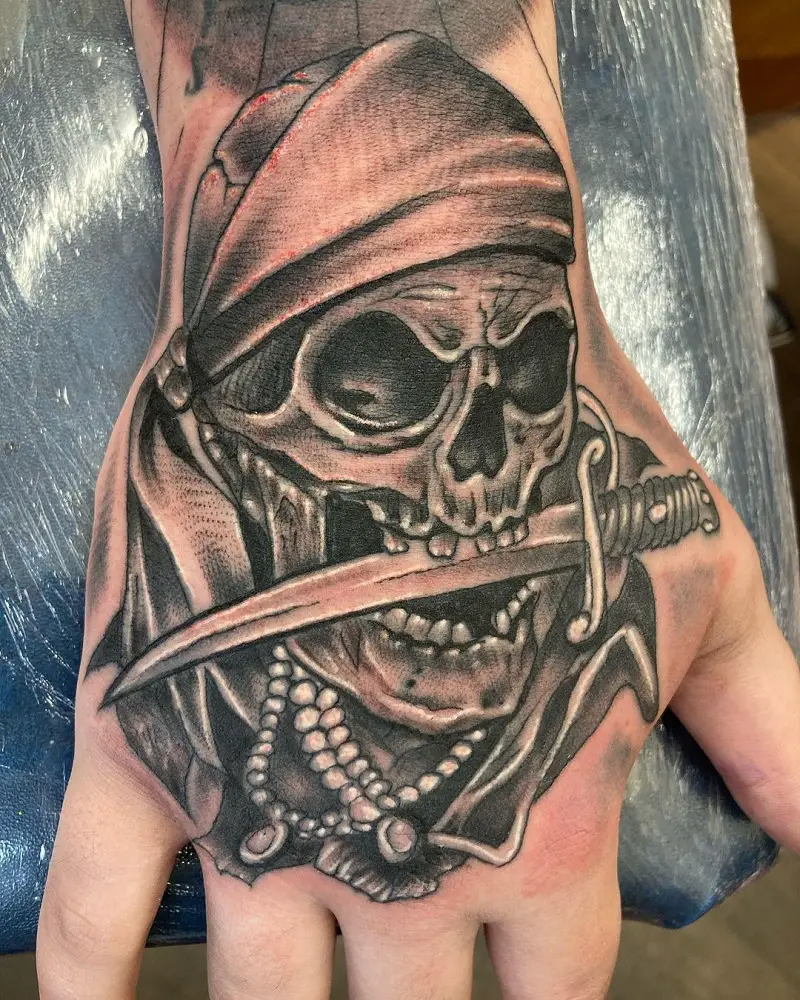 Pirate Skull Tattoo 2