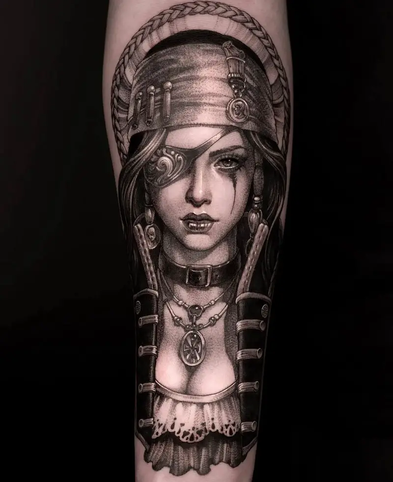 Divine Art Tattoo on Twitter Dead pirate lady face by bencartertattoos  at Divine Art Tattoo Studio tattoo tattooart httpstcoT5AKhWx0j0  httpstcodnBDesoFPX  X