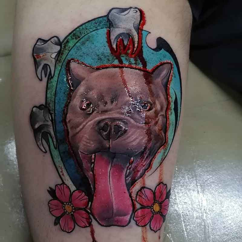 Pitbull Dog Tattoos 1