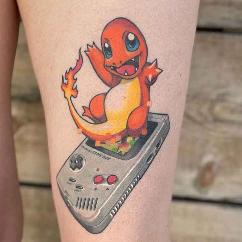 Pokemon Gameboy Tattoo 2