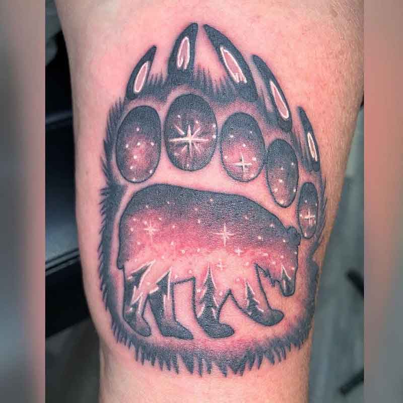 Polar Bear Paw Print Tattoo 2