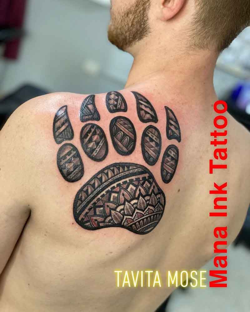 Polynesian Bear Paw Tattoo 2
