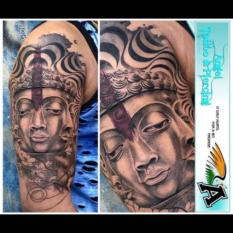 Psychedelic Buddha Tattoo 1