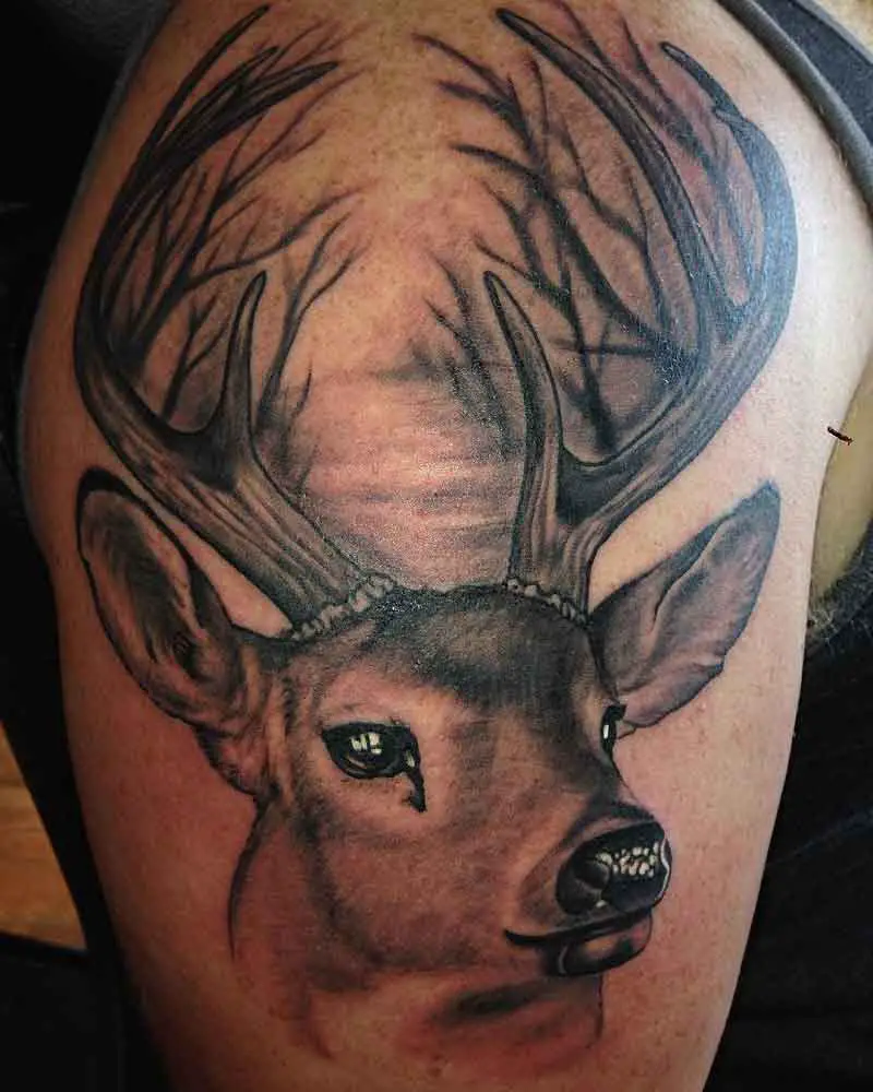 Realistic Deer Tattoo 1