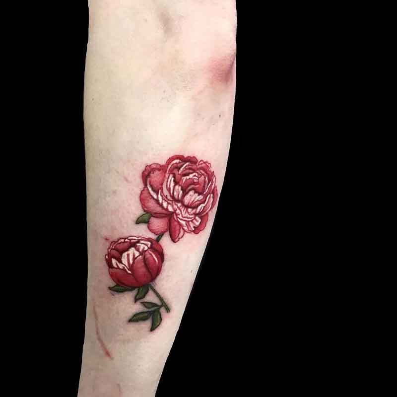 Realistic Peony Tattoo 2